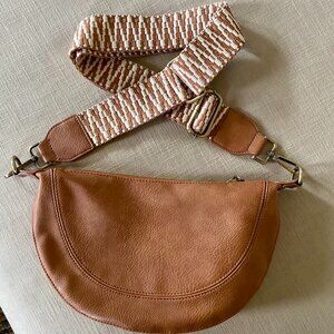 Anthropologie Urban Originals mini Luna brown crossbody bag